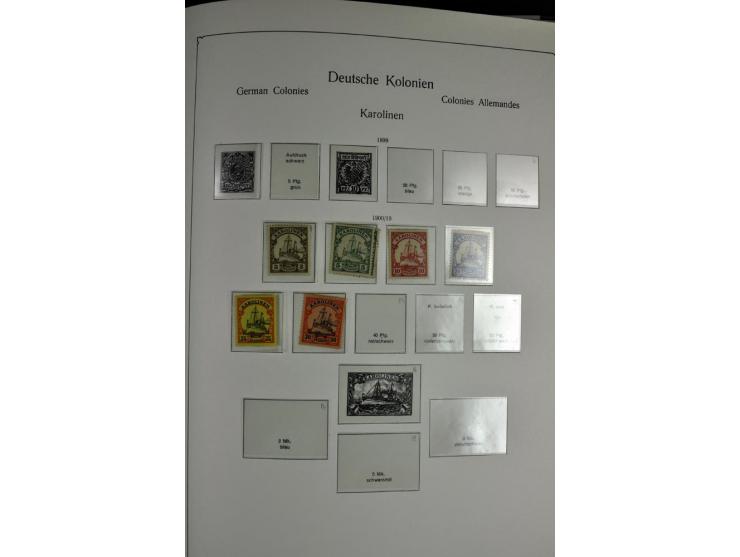 1872/1945, postfrische, ungebrauchte und gestempelte Sammlung mit u.a. Mi.-Nr. 66, VI auf Karte, 177, 179, 196I, 438-39, Bl.2