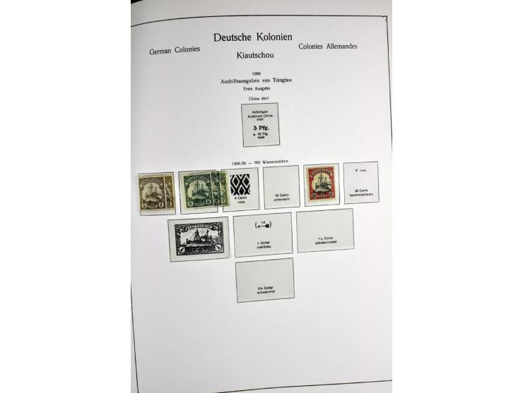 1872/1945, postfrische, ungebrauchte und gestempelte Sammlung mit u.a. Mi.-Nr. 66, VI auf Karte, 177, 179, 196I, 438-39, Bl.2