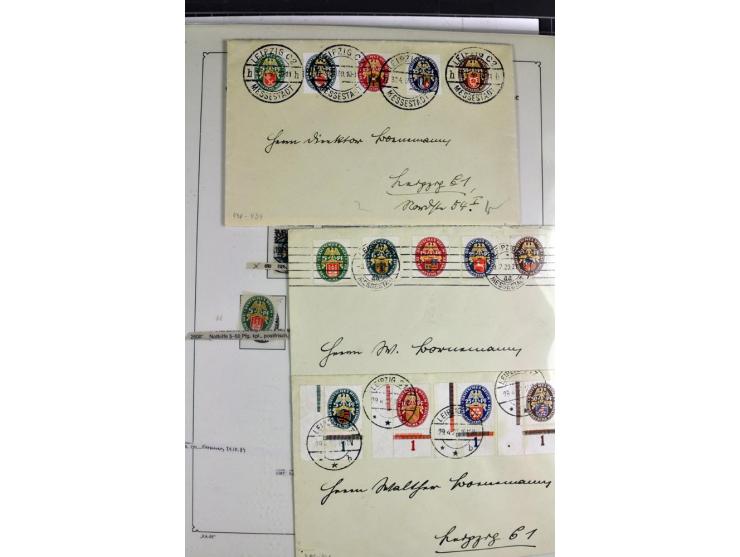 1872/1945, postfrische, ungebrauchte und gestempelte Sammlung mit u.a. Mi.-Nr. 66, VI auf Karte, 177, 179, 196I, 438-39, Bl.2