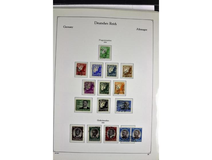 1872/1945, postfrische, ungebrauchte und gestempelte Sammlung mit u.a. Mi.-Nr. 66, VI auf Karte, 177, 179, 196I, 438-39, Bl.2