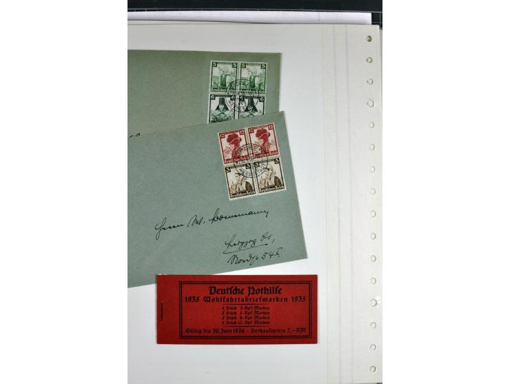 1872/1945, postfrische, ungebrauchte und gestempelte Sammlung mit u.a. Mi.-Nr. 66, VI auf Karte, 177, 179, 196I, 438-39, Bl.2