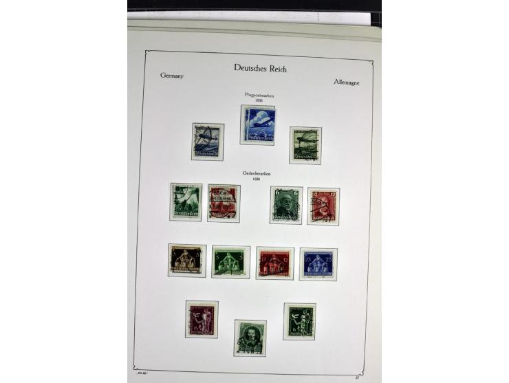1872/1945, postfrische, ungebrauchte und gestempelte Sammlung mit u.a. Mi.-Nr. 66, VI auf Karte, 177, 179, 196I, 438-39, Bl.2