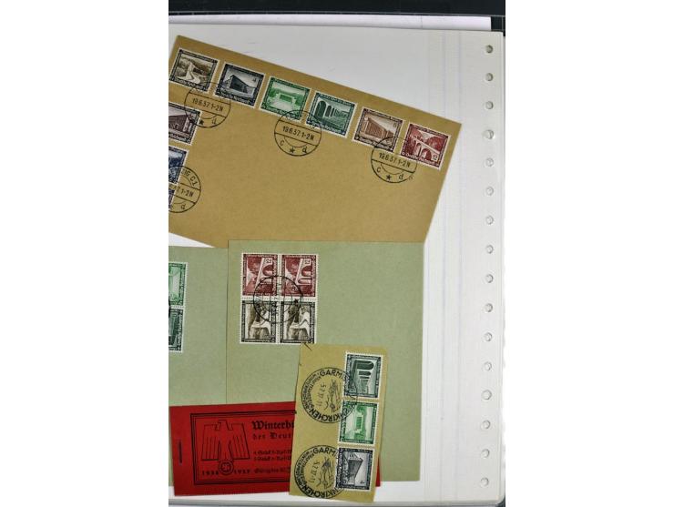 1872/1945, postfrische, ungebrauchte und gestempelte Sammlung mit u.a. Mi.-Nr. 66, VI auf Karte, 177, 179, 196I, 438-39, Bl.2