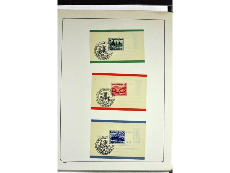 1872/1945, postfrische, ungebrauchte und gestempelte Sammlung mit u.a. Mi.-Nr. 66, VI auf Karte, 177, 179, 196I, 438-39, Bl.2