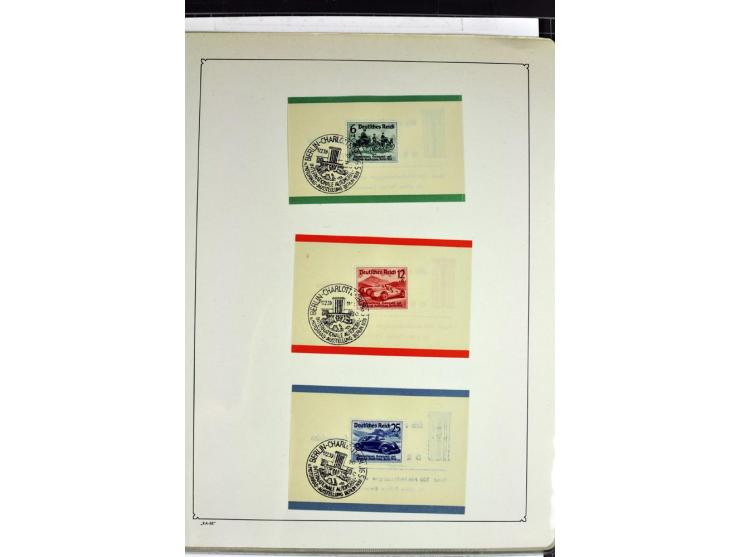 1872/1945, postfrische, ungebrauchte und gestempelte Sammlung mit u.a. Mi.-Nr. 66, VI auf Karte, 177, 179, 196I, 438-39, Bl.2