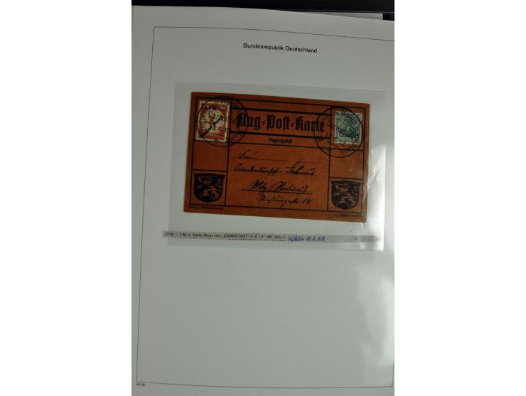 1872/1945, postfrische, ungebrauchte und gestempelte Sammlung mit u.a. Mi.-Nr. 66, VI auf Karte, 177, 179, 196I, 438-39, Bl.2