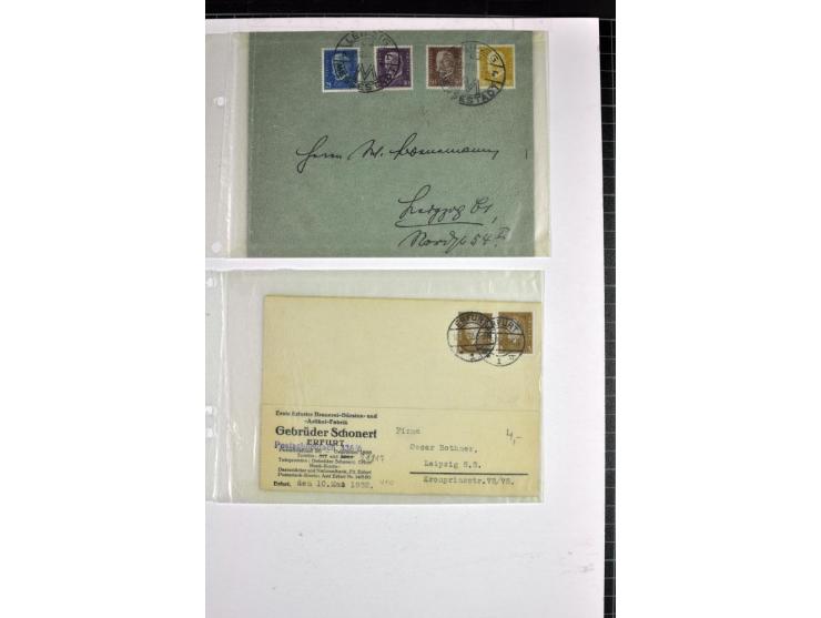 1872/1945, postfrische, ungebrauchte und gestempelte Sammlung mit u.a. Mi.-Nr. 66, VI auf Karte, 177, 179, 196I, 438-39, Bl.2