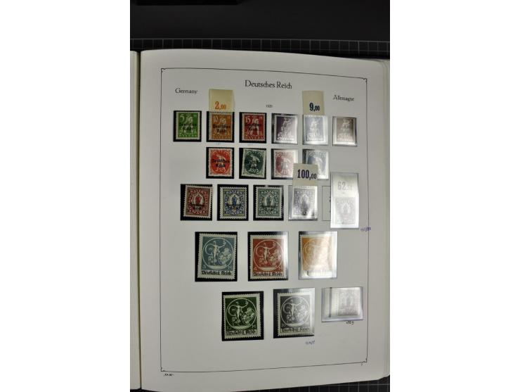 1872/1945, postfrische und ungebrauchte Sammlung mit Bl.1, 2, 3, allen Zeppelin (teils Neugummi) etc.