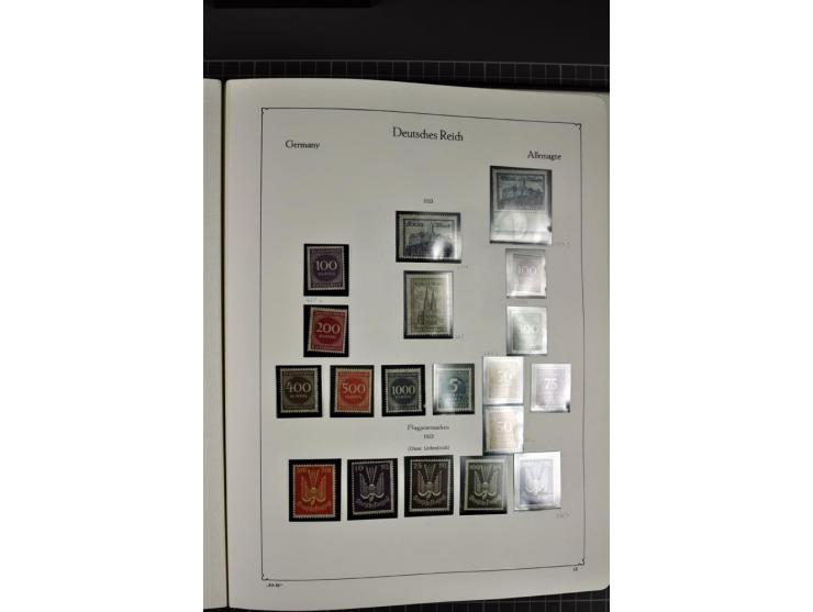 1872/1945, postfrische und ungebrauchte Sammlung mit Bl.1, 2, 3, allen Zeppelin (teils Neugummi) etc.