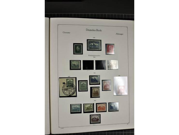 1872/1945, postfrische und ungebrauchte Sammlung mit Bl.1, 2, 3, allen Zeppelin (teils Neugummi) etc.
