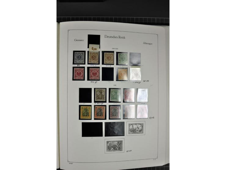 1872/1945, postfrische und ungebrauchte Sammlung mit Bl.1, 2, 3, allen Zeppelin (teils Neugummi) etc.