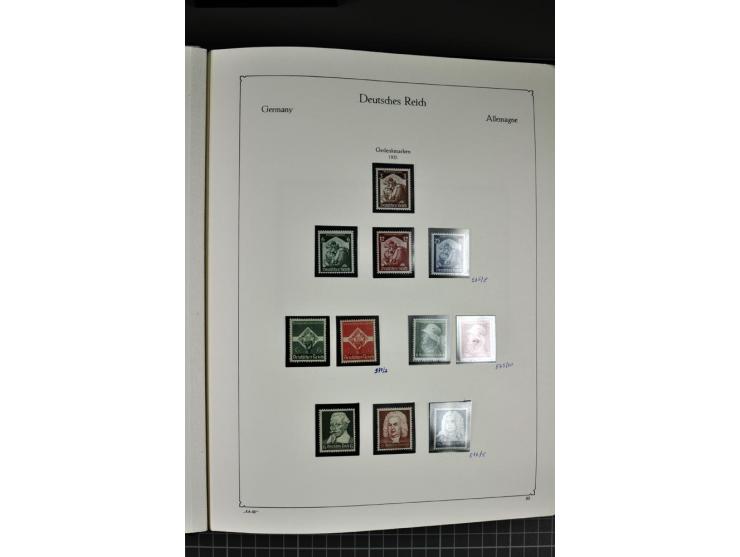 1872/1945, postfrische und ungebrauchte Sammlung mit Bl.1, 2, 3, allen Zeppelin (teils Neugummi) etc.