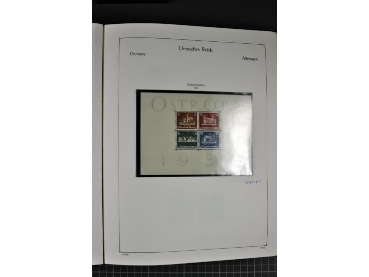 1872/1945, postfrische und ungebrauchte Sammlung mit Bl.1, 2, 3, allen Zeppelin (teils Neugummi) etc.