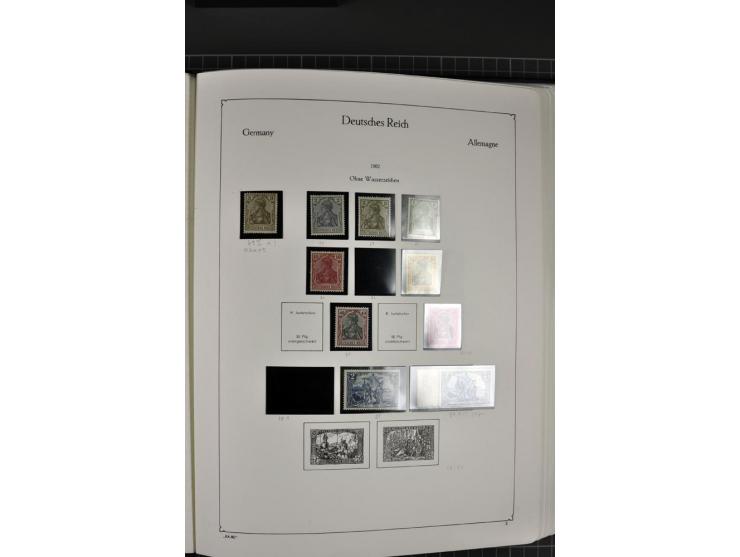 1872/1945, postfrische und ungebrauchte Sammlung mit Bl.1, 2, 3, allen Zeppelin (teils Neugummi) etc.
