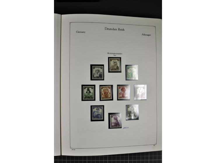 1872/1945, postfrische und ungebrauchte Sammlung mit Bl.1, 2, 3, allen Zeppelin (teils Neugummi) etc.
