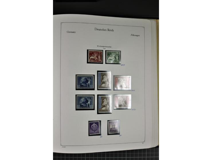 1872/1945, postfrische und ungebrauchte Sammlung mit Bl.1, 2, 3, allen Zeppelin (teils Neugummi) etc.