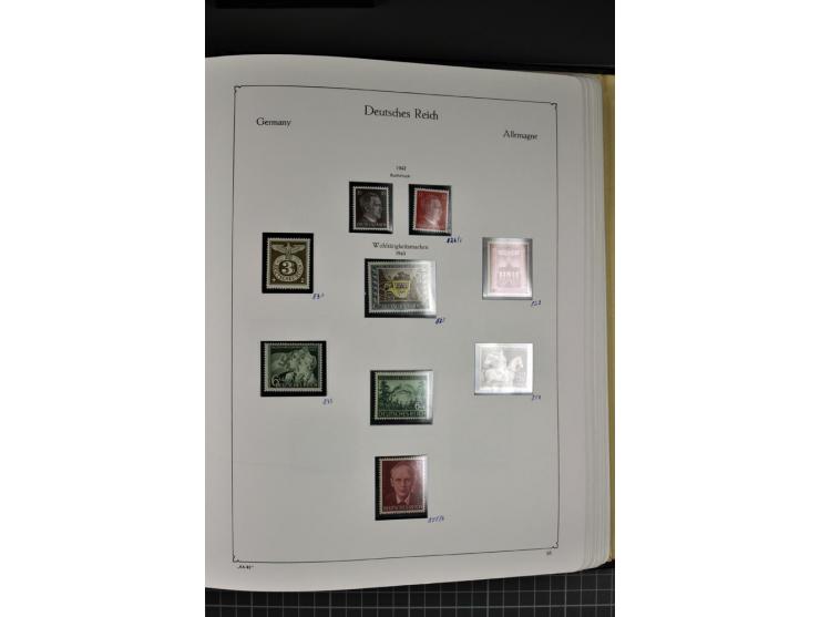 1872/1945, postfrische und ungebrauchte Sammlung mit Bl.1, 2, 3, allen Zeppelin (teils Neugummi) etc.
