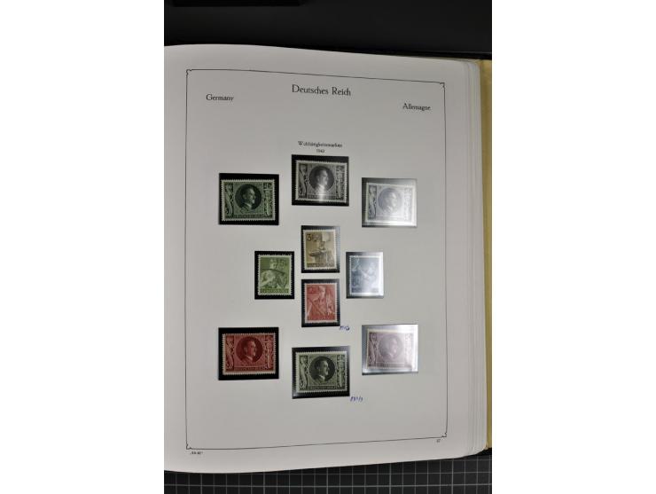 1872/1945, postfrische und ungebrauchte Sammlung mit Bl.1, 2, 3, allen Zeppelin (teils Neugummi) etc.