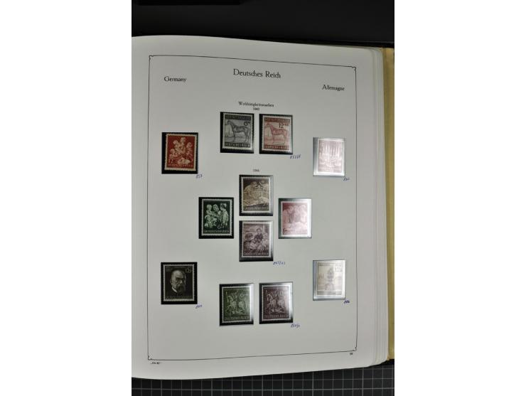 1872/1945, postfrische und ungebrauchte Sammlung mit Bl.1, 2, 3, allen Zeppelin (teils Neugummi) etc.