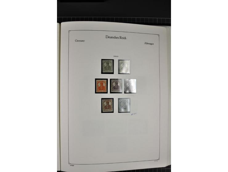 1872/1945, postfrische und ungebrauchte Sammlung mit Bl.1, 2, 3, allen Zeppelin (teils Neugummi) etc.