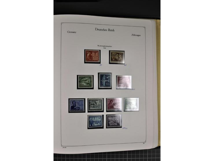 1872/1945, postfrische und ungebrauchte Sammlung mit Bl.1, 2, 3, allen Zeppelin (teils Neugummi) etc.