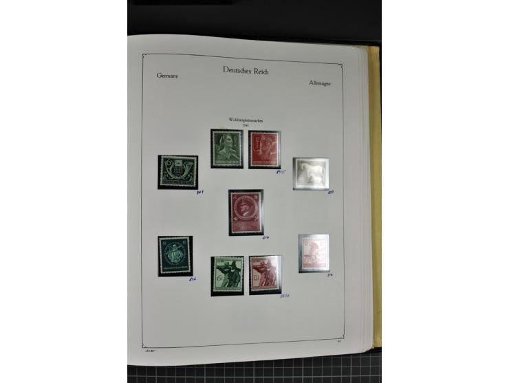 1872/1945, postfrische und ungebrauchte Sammlung mit Bl.1, 2, 3, allen Zeppelin (teils Neugummi) etc.
