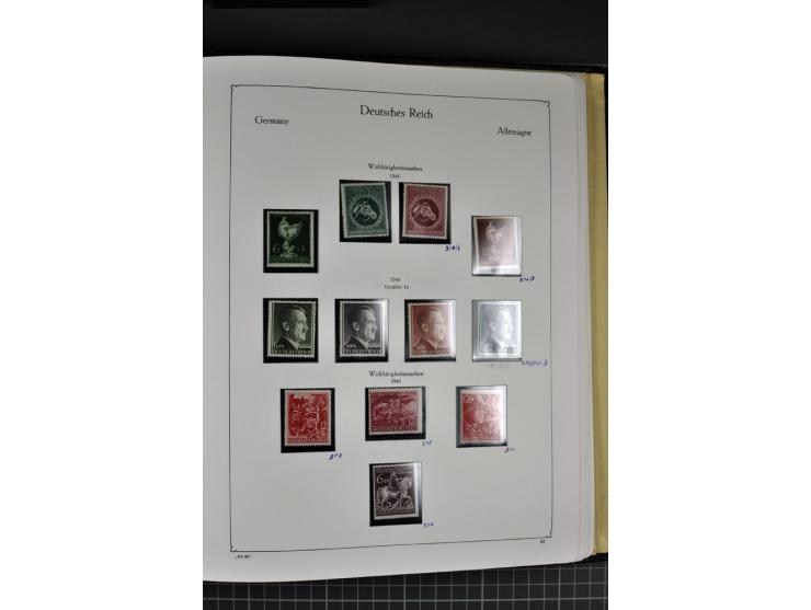 1872/1945, postfrische und ungebrauchte Sammlung mit Bl.1, 2, 3, allen Zeppelin (teils Neugummi) etc.
