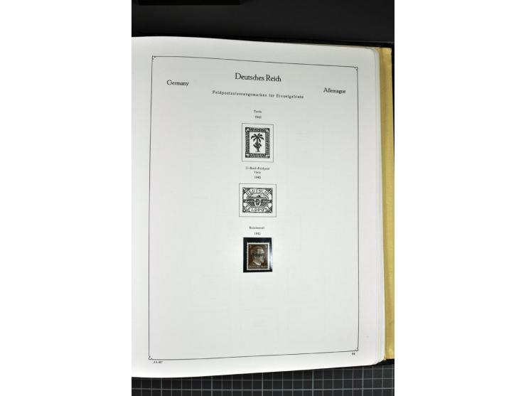 1872/1945, postfrische und ungebrauchte Sammlung mit Bl.1, 2, 3, allen Zeppelin (teils Neugummi) etc.