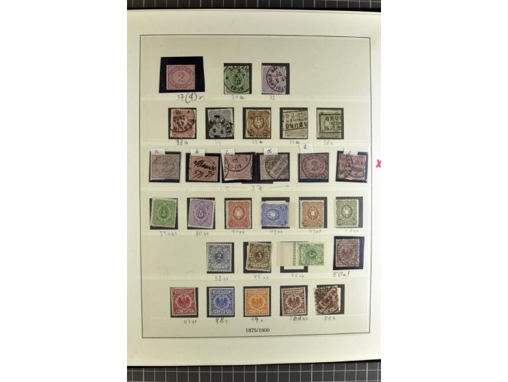 1872/1945, ungebrauchte, postfrische und gestempelte Sammlung, über weite strecken komplett mit recht schönem Brustschildteil