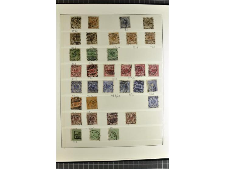 1872/1945, ungebrauchte, postfrische und gestempelte Sammlung, über weite strecken komplett mit recht schönem Brustschildteil