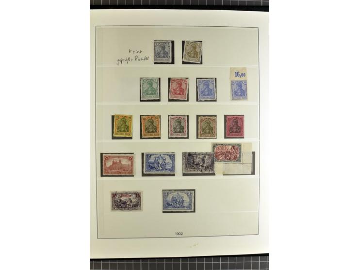 1872/1945, ungebrauchte, postfrische und gestempelte Sammlung, über weite strecken komplett mit recht schönem Brustschildteil