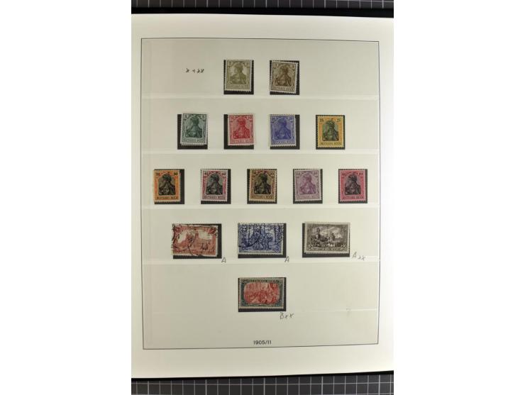 1872/1945, ungebrauchte, postfrische und gestempelte Sammlung, über weite strecken komplett mit recht schönem Brustschildteil