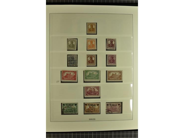 1872/1945, ungebrauchte, postfrische und gestempelte Sammlung, über weite strecken komplett mit recht schönem Brustschildteil