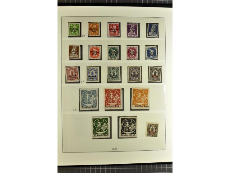 1872/1945, ungebrauchte, postfrische und gestempelte Sammlung, über weite strecken komplett mit recht schönem Brustschildteil