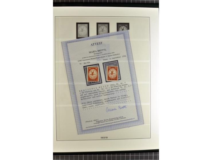 1872/1945, ungebrauchte, postfrische und gestempelte Sammlung, über weite strecken komplett mit recht schönem Brustschildteil