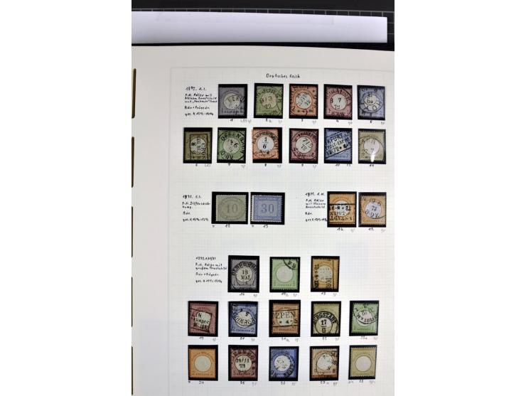 1872/1945, in den Hauptnummern augenscheinlich kpl. ungebrauchte und gestempelte Sammlung inkl. Dienstmarken im Vordruckalbum