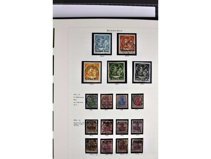 1872/1945, in den Hauptnummern augenscheinlich kpl. ungebrauchte und gestempelte Sammlung inkl. Dienstmarken im Vordruckalbum