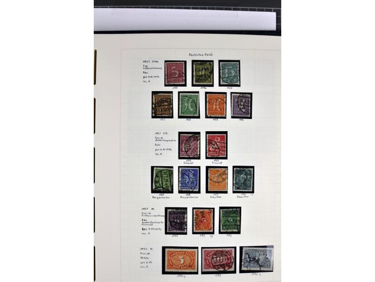 1872/1945, in den Hauptnummern augenscheinlich kpl. ungebrauchte und gestempelte Sammlung inkl. Dienstmarken im Vordruckalbum