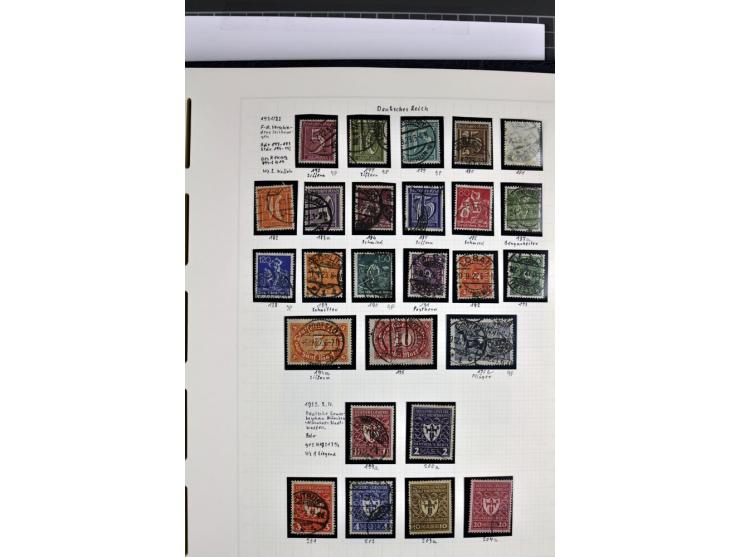 1872/1945, in den Hauptnummern augenscheinlich kpl. ungebrauchte und gestempelte Sammlung inkl. Dienstmarken im Vordruckalbum