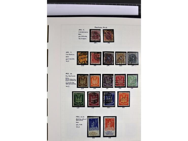 1872/1945, in den Hauptnummern augenscheinlich kpl. ungebrauchte und gestempelte Sammlung inkl. Dienstmarken im Vordruckalbum