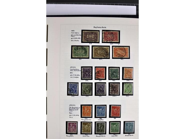 1872/1945, in den Hauptnummern augenscheinlich kpl. ungebrauchte und gestempelte Sammlung inkl. Dienstmarken im Vordruckalbum