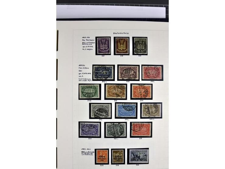 1872/1945, in den Hauptnummern augenscheinlich kpl. ungebrauchte und gestempelte Sammlung inkl. Dienstmarken im Vordruckalbum