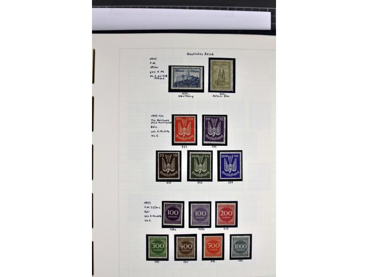 1872/1945, in den Hauptnummern augenscheinlich kpl. ungebrauchte und gestempelte Sammlung inkl. Dienstmarken im Vordruckalbum