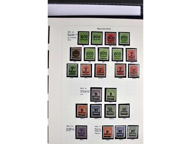 1872/1945, in den Hauptnummern augenscheinlich kpl. ungebrauchte und gestempelte Sammlung inkl. Dienstmarken im Vordruckalbum