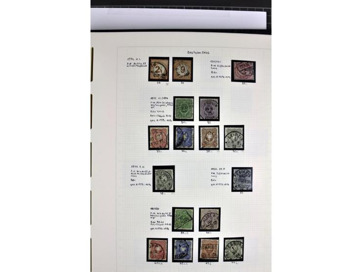 1872/1945, in den Hauptnummern augenscheinlich kpl. ungebrauchte und gestempelte Sammlung inkl. Dienstmarken im Vordruckalbum