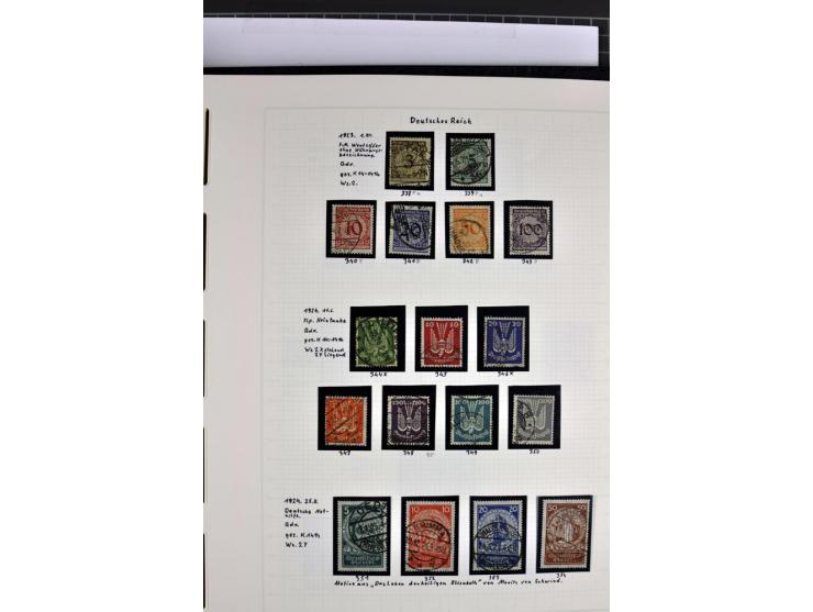 1872/1945, in den Hauptnummern augenscheinlich kpl. ungebrauchte und gestempelte Sammlung inkl. Dienstmarken im Vordruckalbum