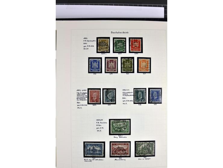 1872/1945, in den Hauptnummern augenscheinlich kpl. ungebrauchte und gestempelte Sammlung inkl. Dienstmarken im Vordruckalbum
