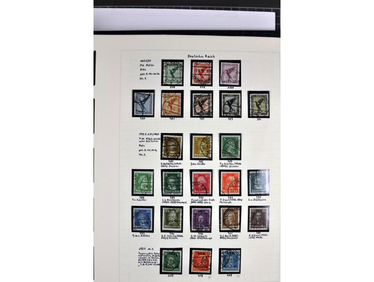 1872/1945, in den Hauptnummern augenscheinlich kpl. ungebrauchte und gestempelte Sammlung inkl. Dienstmarken im Vordruckalbum