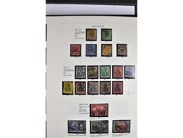 1872/1945, in den Hauptnummern augenscheinlich kpl. ungebrauchte und gestempelte Sammlung inkl. Dienstmarken im Vordruckalbum