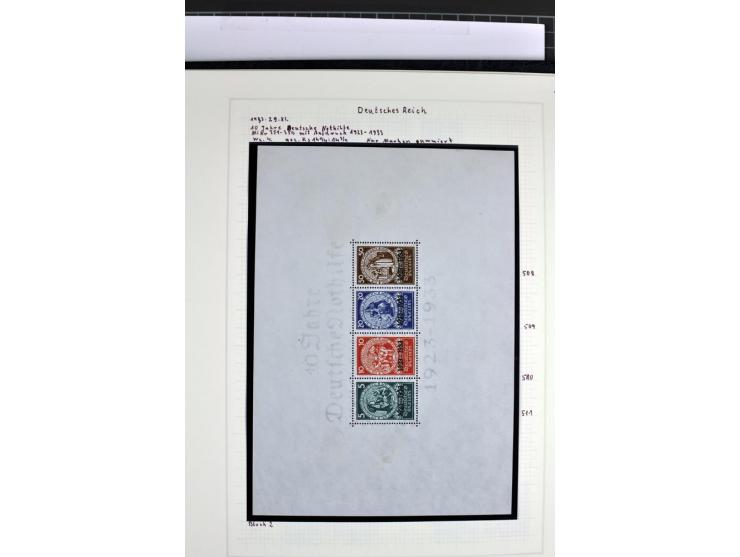 1872/1945, in den Hauptnummern augenscheinlich kpl. ungebrauchte und gestempelte Sammlung inkl. Dienstmarken im Vordruckalbum